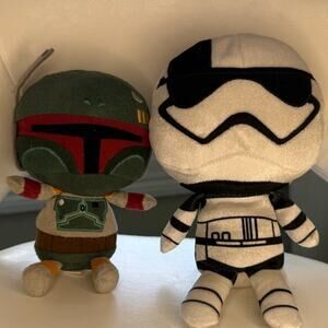 Star Wars Stormtrooper & Boba Fett Plush Bundle